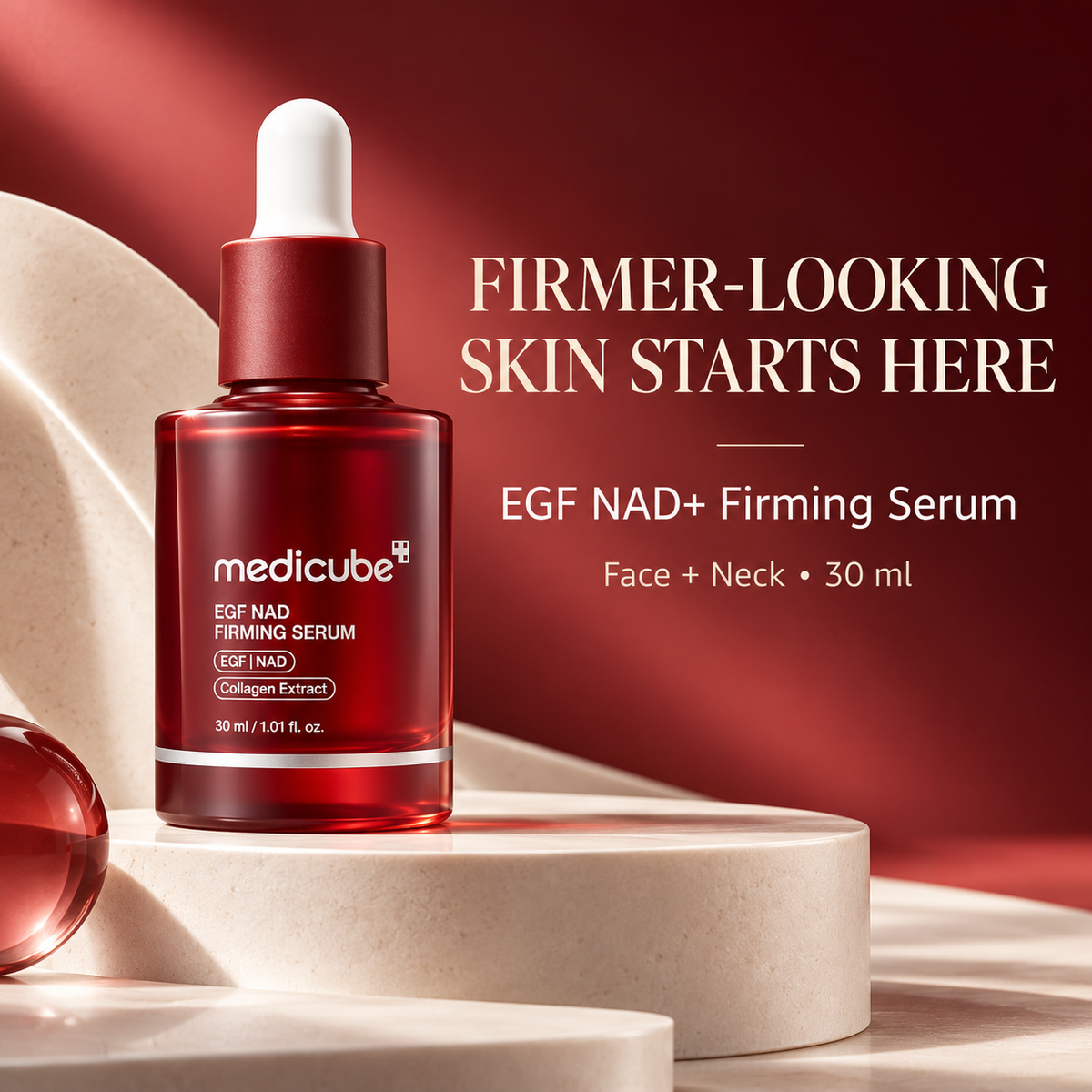 Medicube EGF NAD firming serum face and neck 30 ml