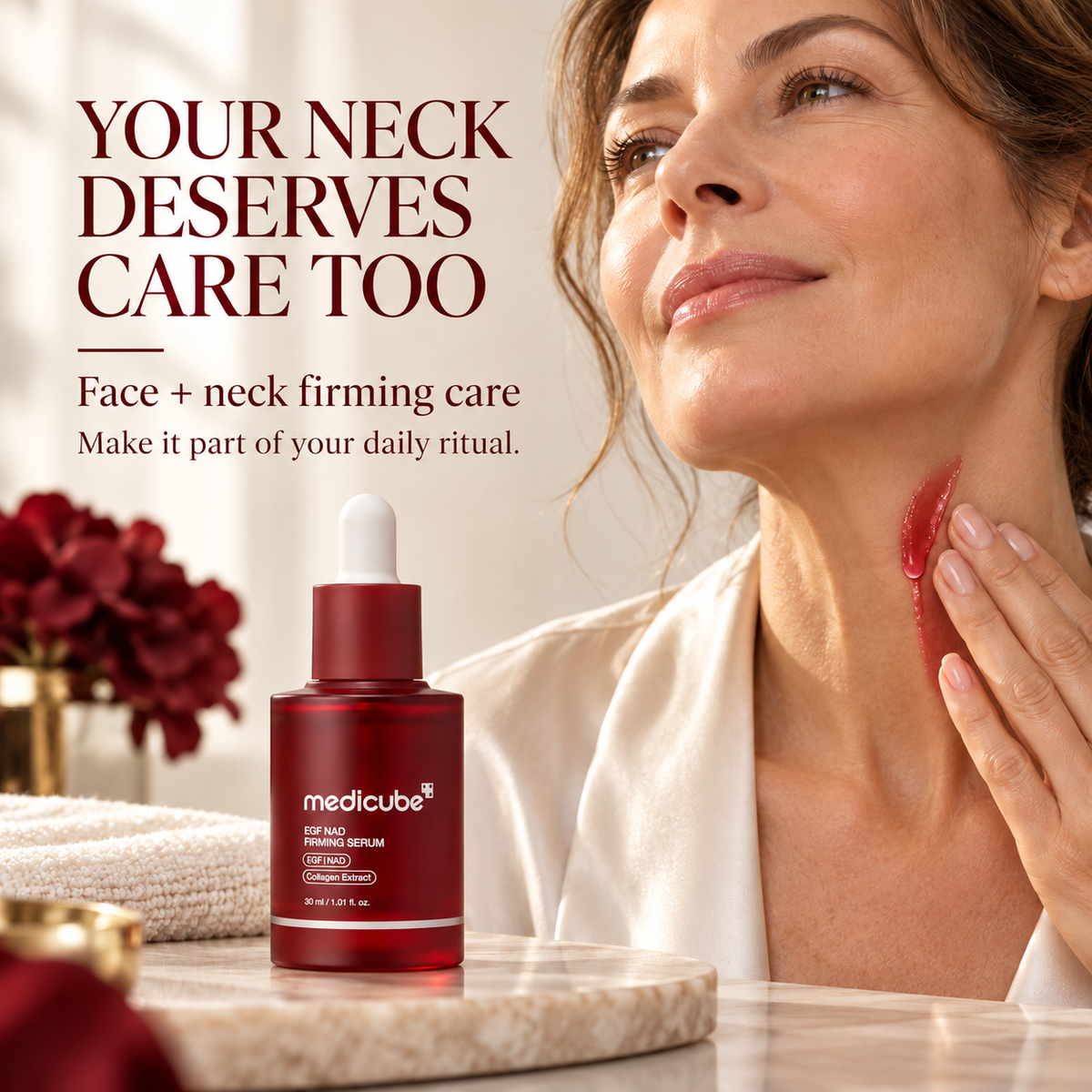 Medicube red serum neck-care
