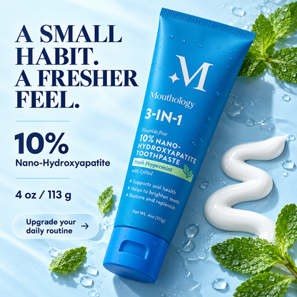 Mouthology fresh peppermint toothpaste 113 g close-up