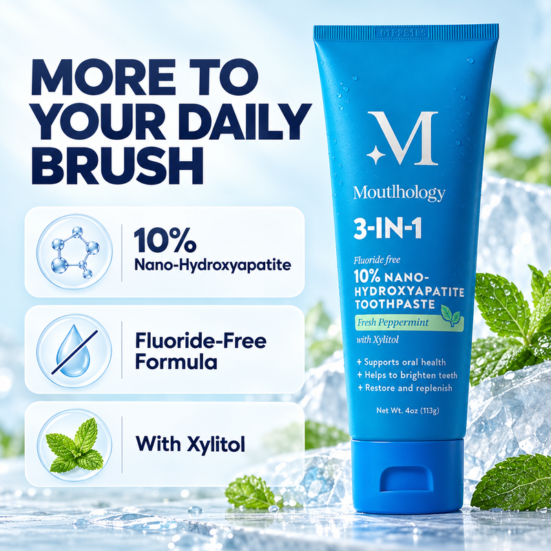10% nano-hydroxyapatite fluoride-free toothpaste with xylitol