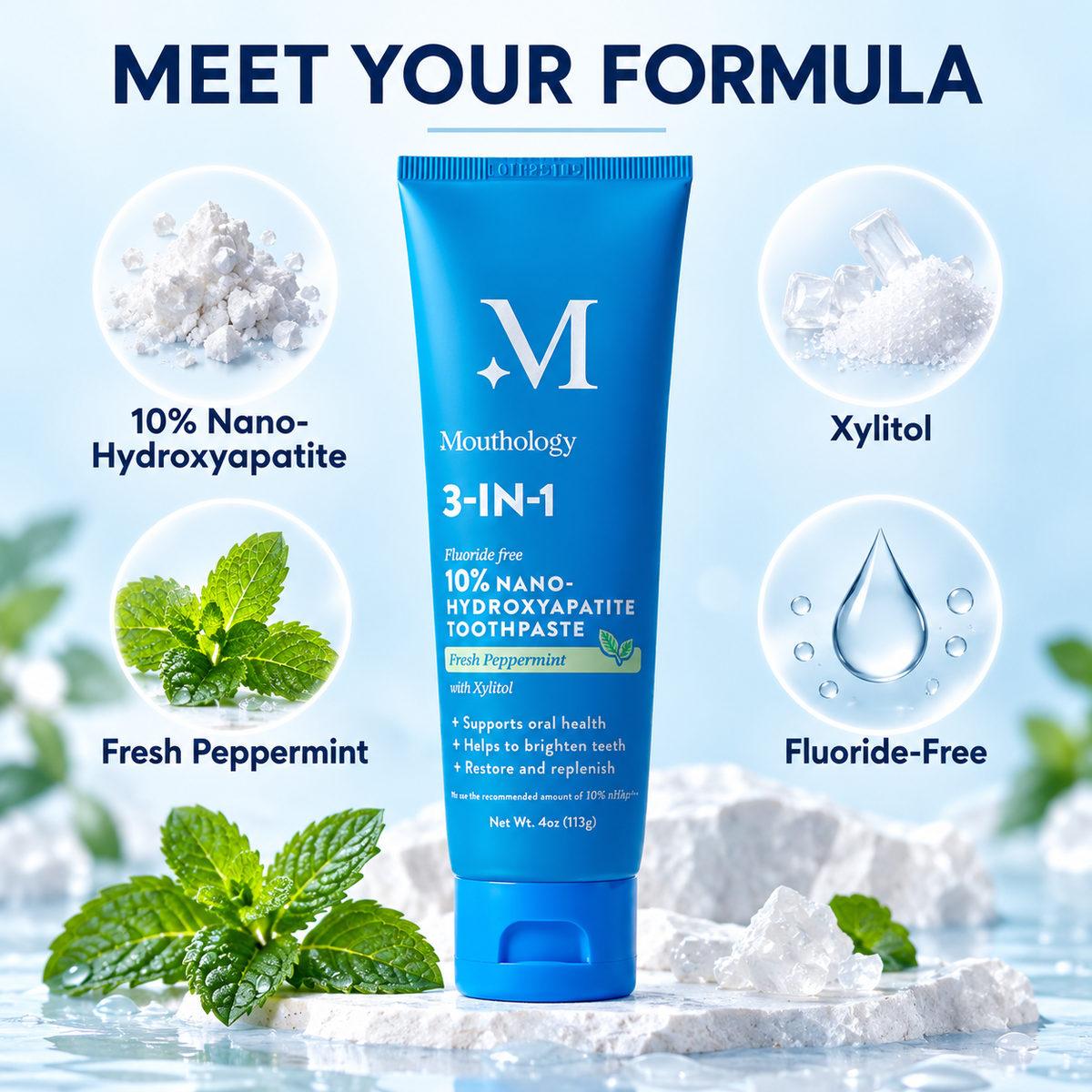 Mouthology toothpaste formula ingredients