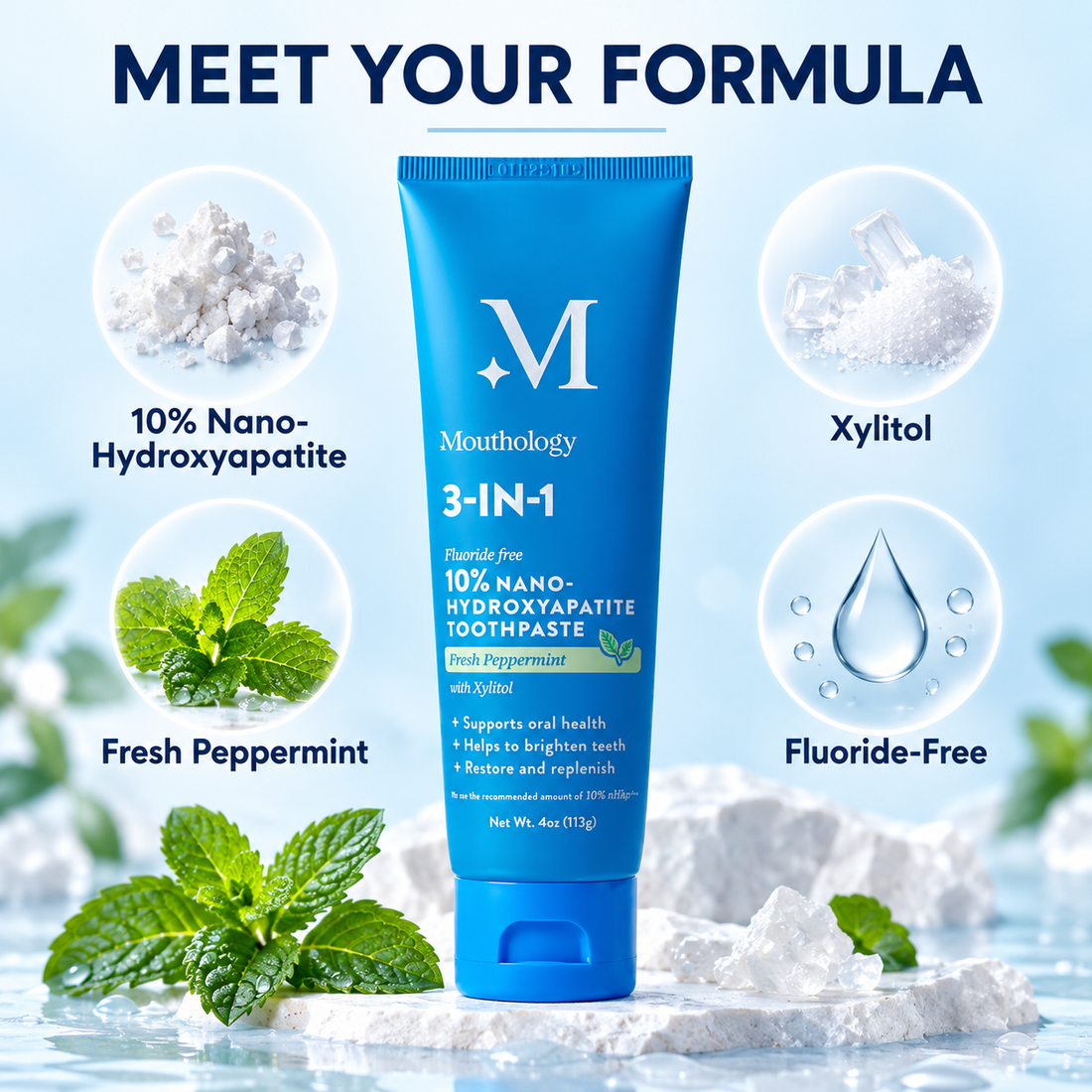 Mouthology toothpaste formula ingredients