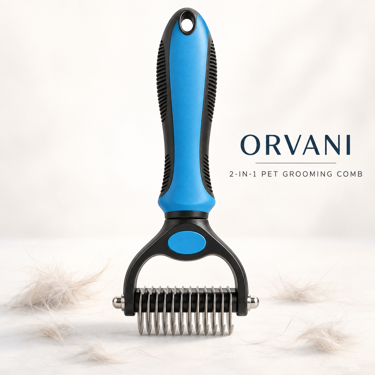 Orvani FurEase 2-in-1 pet grooming comb