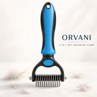Orvani FurEase 2-in-1 pet grooming comb
