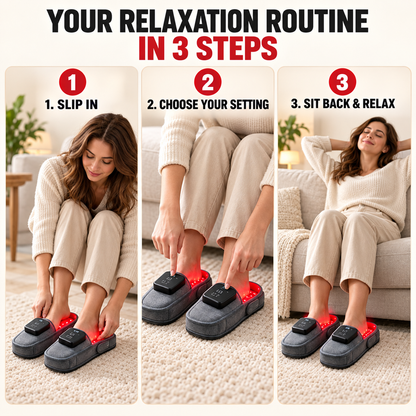 How to use red light therapy slippers in three steps