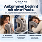 Orvani Reisekissen Anwendung in drei Schritten